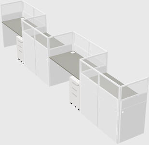 Rectangular cubicles
