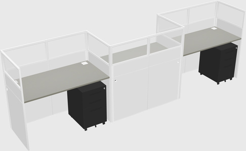 Rectangular cubicles