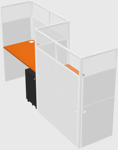 Rectangular cubicles