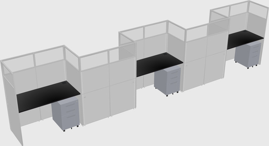 Rectangular cubicles