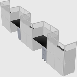 Rectangular cubicles