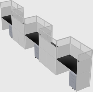 Rectangular cubicles