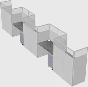 Rectangular cubicles