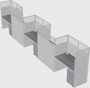 Rectangular cubicles