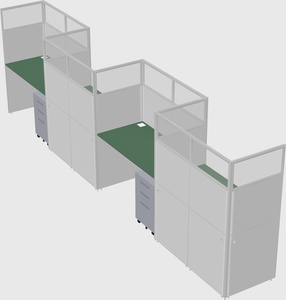 Cabines rectangulaires