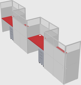 Rectangular cubicles
