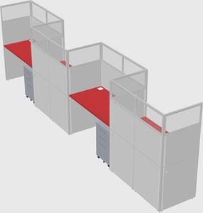 Rectangular cubicles