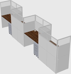 Rectangular cubicles