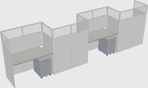 Rectangular cubicles
