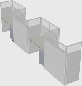 Rectangular cubicles