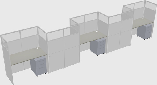 Rectangular cubicles