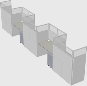 Rectangular cubicles