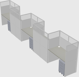 Rectangular cubicles