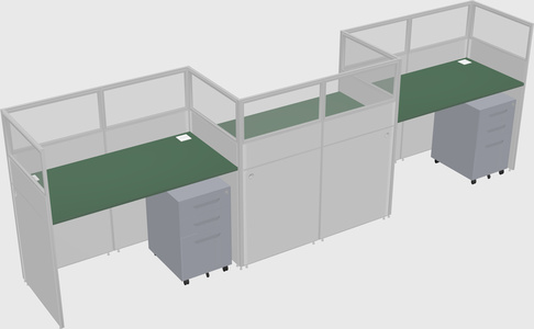 Rectangular cubicles