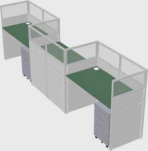 Rectangular cubicles