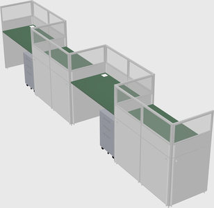 Rectangular cubicles