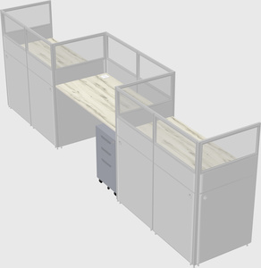 Rectangular cubicles