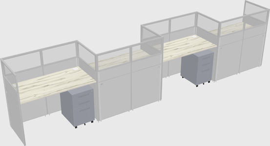 Rectangular cubicles