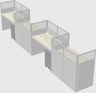 Rectangular cubicles