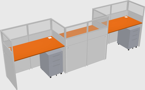 Rectangular cubicles