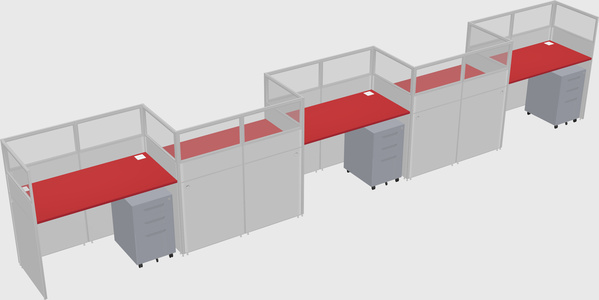 Rectangular cubicles