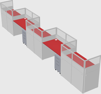 Rectangular cubicles