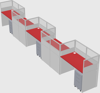 Rectangular cubicles