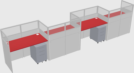 Rectangular cubicles