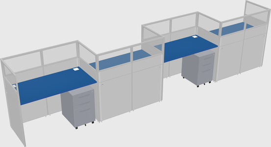 Rectangular cubicles