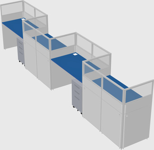 Rectangular cubicles