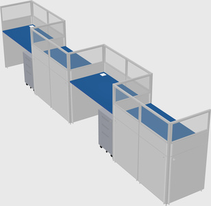 Rectangular cubicles