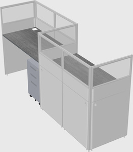 Rectangular cubicles