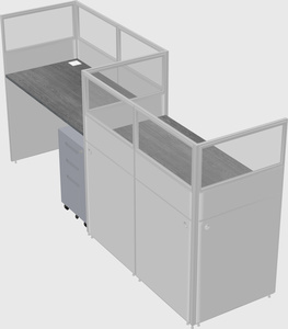 Rectangular cubicles