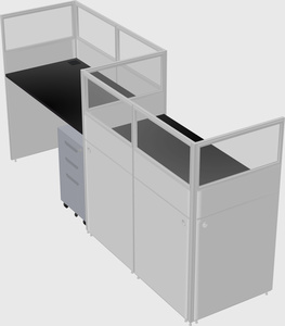 Rectangular cubicles