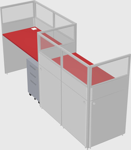 Rectangular cubicles