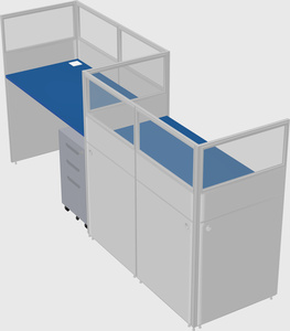 Rectangular cubicles