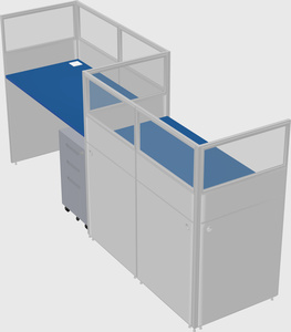 Rectangular cubicles