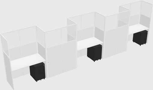 Rectangular cubicles