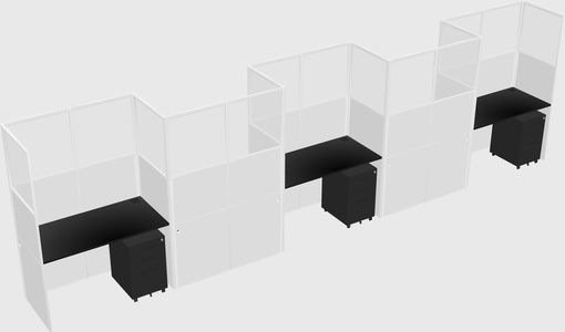 Rectangular cubicles