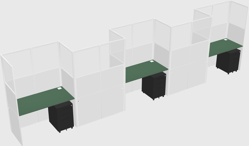 Rectangular cubicles
