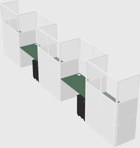 Rectangular cubicles