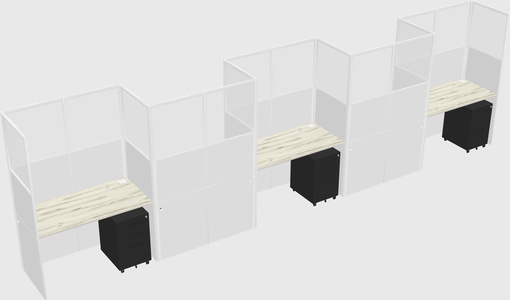 Rectangular cubicles