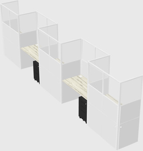 Rectangular cubicles