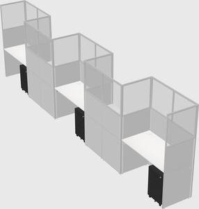 Rectangular cubicles