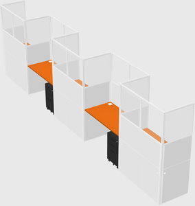 Rectangular cubicles