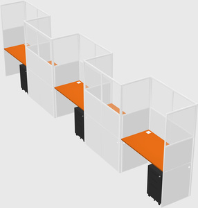 Rectangular cubicles
