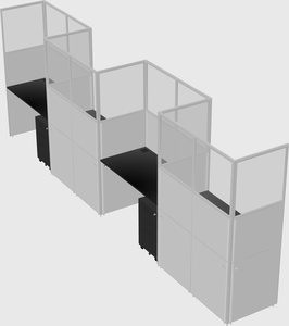 Rectangular cubicles