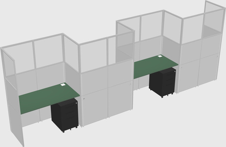 Rectangular cubicles