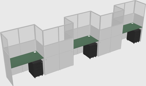 Rectangular cubicles