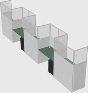 Rectangular cubicles